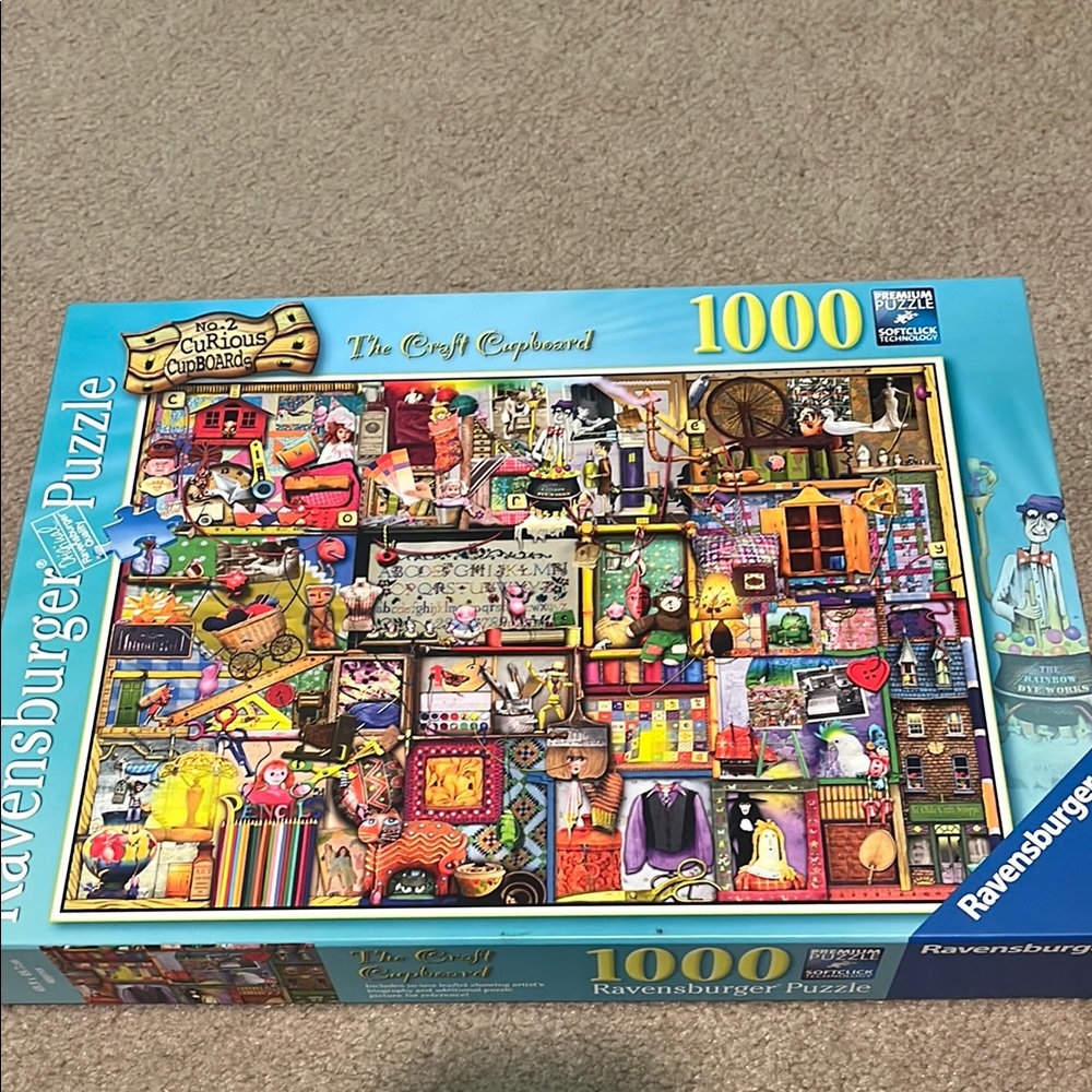 Ravensburger The Craft Cupboard Puzzle with Blue and Multicolor Accents